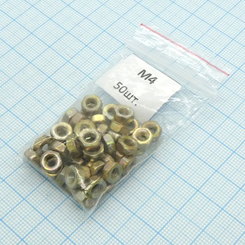 Гайка М4.0 (50шт.) Россия