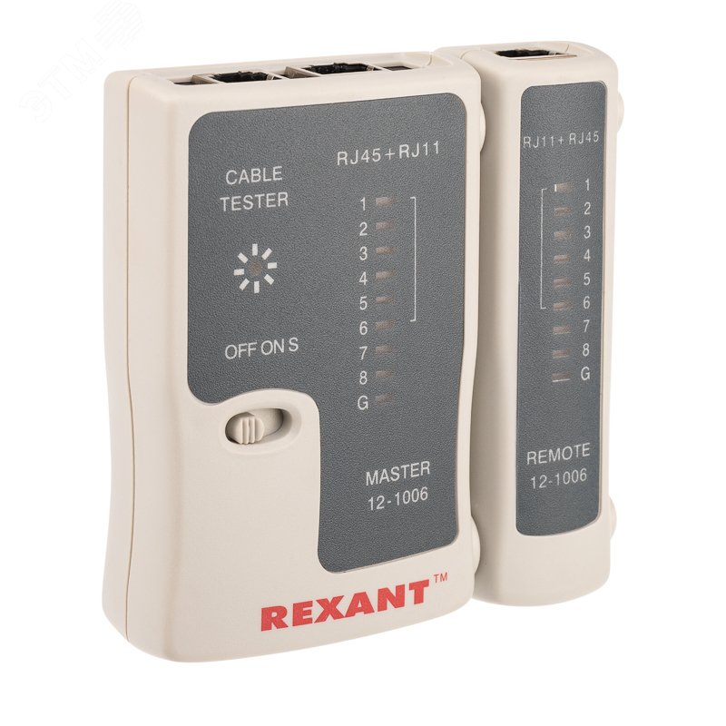 Тестер кабеля RJ-45+RJ-11 468 REXANT Rexant