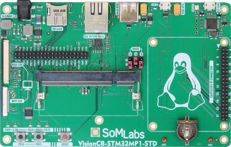 VisionCB-STM32MP1-STD v.1.1 SoMLabs