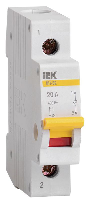 Выключатель нагрузки ВН-32 20А/1П MNV10-1-020 IEK