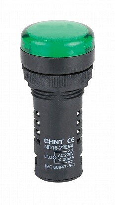 Индикатор ND16-22DS/2 AC/DC 24В зел. CHINT 592940 Chint