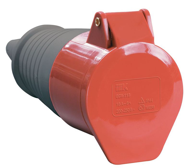 Розетка кабельная 32А 380В 3P+PЕ ССИ-224 IP44 PSR22-032-4 IEK