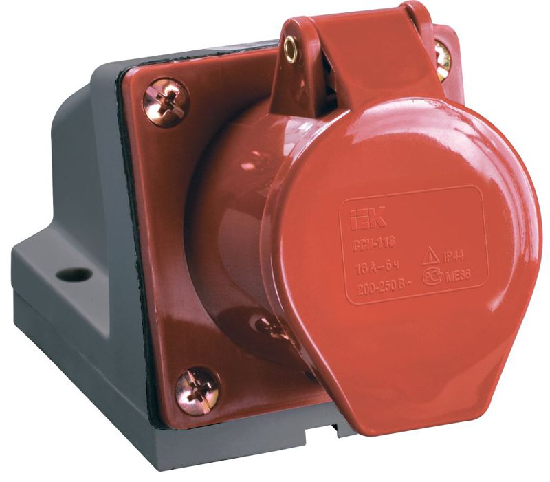Розетка ОП 32А 380В 3P+PE+N ССИ-125 IP44 IEK PSR12-032-5 IEK