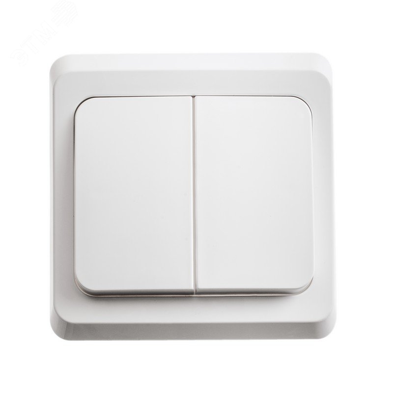 Выключатель 2-кл. СП Этюд 10А IP20 бел. SE BC10-002B Systeme Electric
