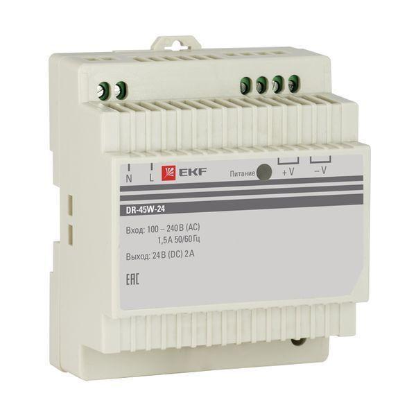 Блок питания 24В DR-45W-24 dr-45w-24 EKF
