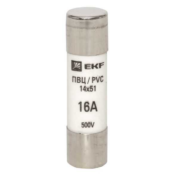 Вставка плавкая цилиндрическая ПВЦ 14х51 16А pvc-14x51-16 EKF