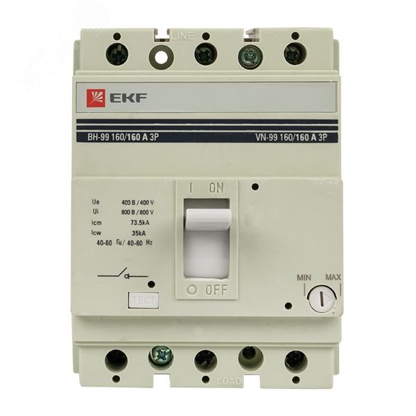 Выключатель нагрузки 3п ВН-99 160/160А sl99-160-160 EKF