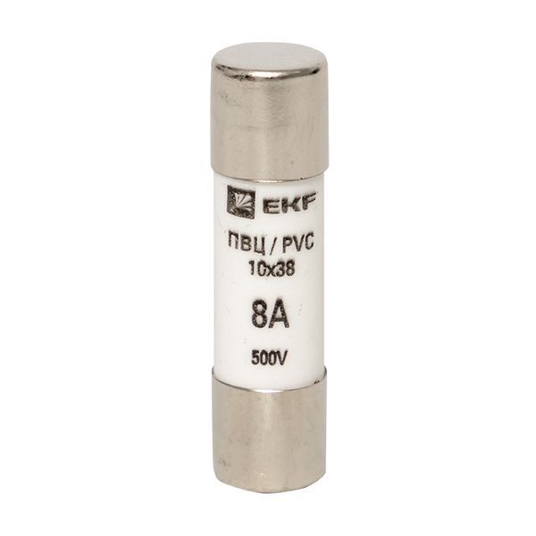 Вставка плавкая цилиндрическая ПВЦ 10х38 8А pvc-10x38-8 EKF