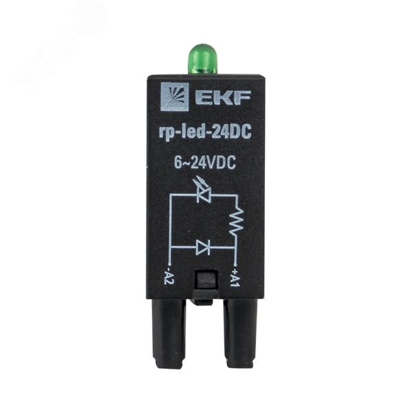 Модуль светодиодный 24 VDC для промежуточных реле RP AVERES rp-led-24DC EKF