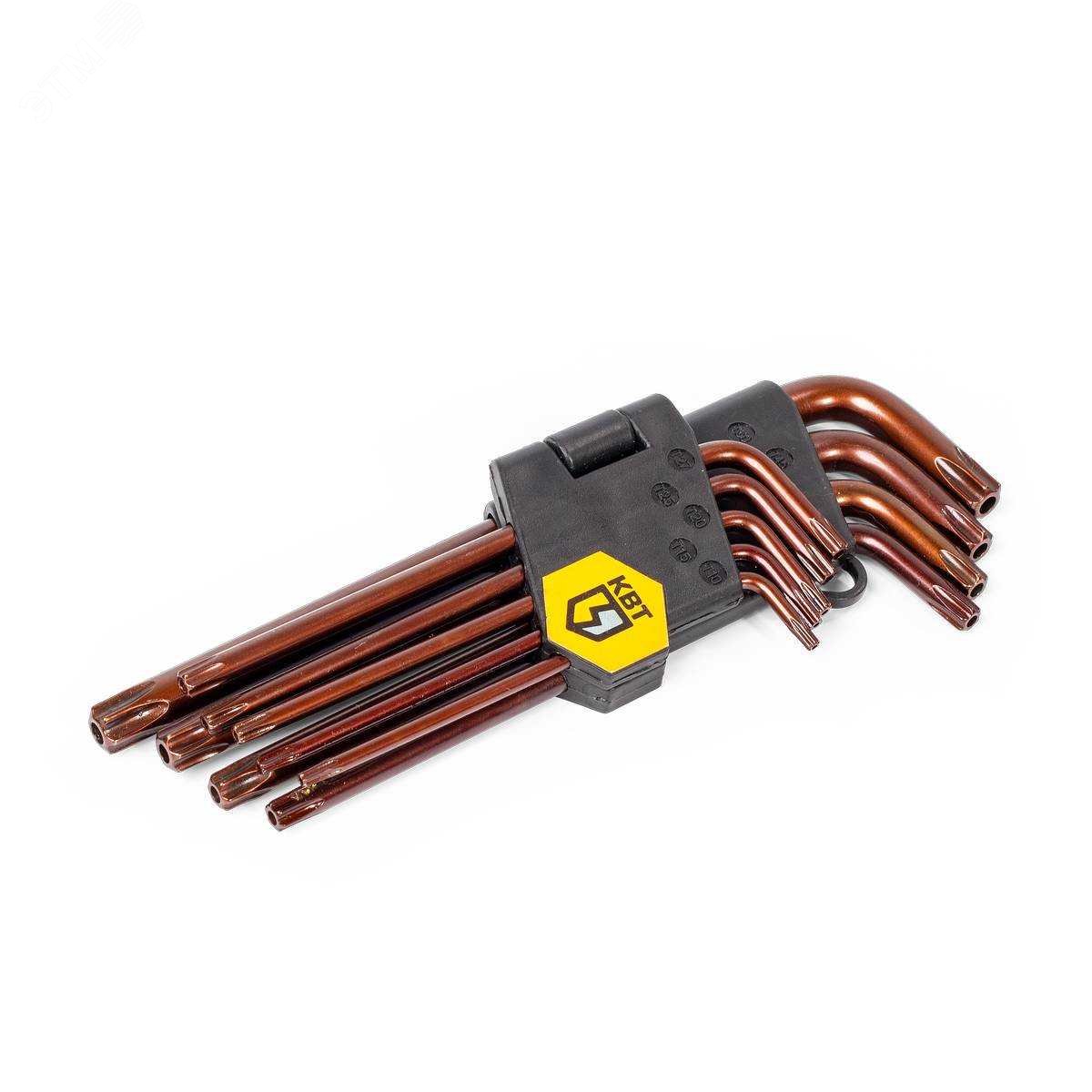 Набор ключей TORX КТ-9-S (Т10-Т50) серия KBT-PROFESSIONAL КВТ