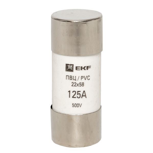 Вставка плавкая цилиндрическая ПВЦ 22х58 125А pvc-22x58-125 EKF