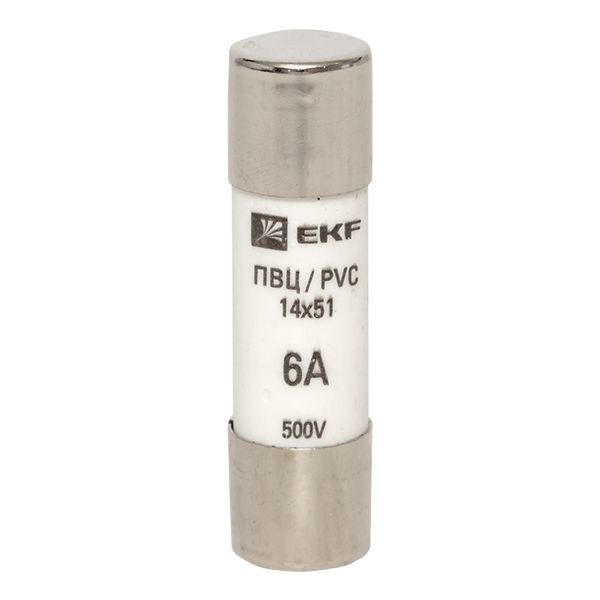 Вставка плавкая цилиндрическая ПВЦ 14х51 6А pvc-14x51-6 EKF