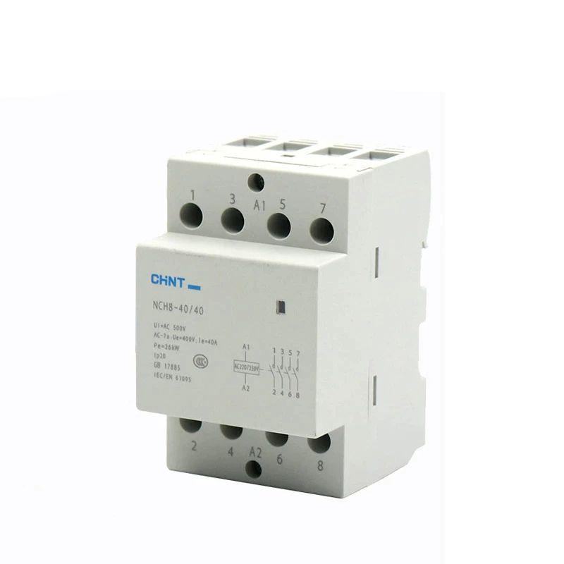 Контактор модульный NCH8-40/40 40А 4НО AC 220/230В 50Гц 256099 Chint