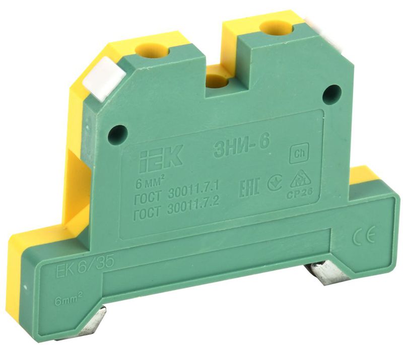 Зажим наборный ЗНИ-6PEN 6кв.мм (JXB-земля) YZN20-006-K52 IEK