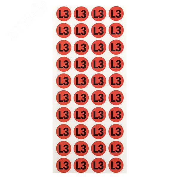 Наклейка "L3" d=20мм PROxima an-2-15-2 EKF