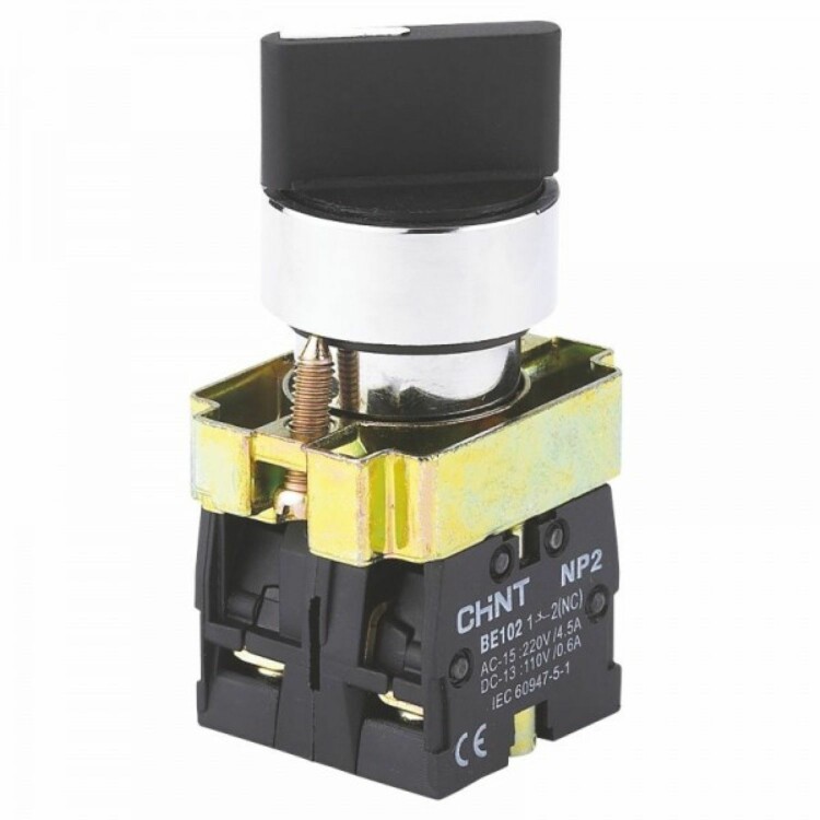 Переключатель NP2-BD53 3 положения возвратом 2НО IP40 573985 Chint