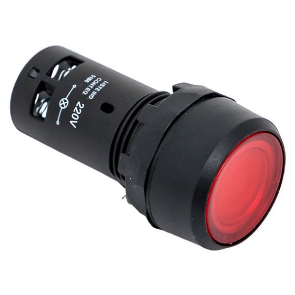 Кнопка SW2C-10D с подсветкой красная NO PROxima sw2c-md-r EKF