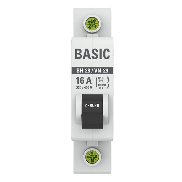 Выключатель нагрузки 1P 16А ВН-29 Basic SL29-1-16-bas EKF