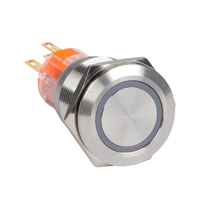 Кнопка S-Pro67 19 мм с фикс. с белой подсв. 24В PROxima s-pro67-252 EKF