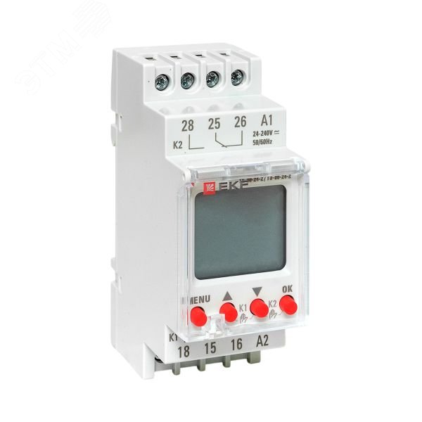 Таймер электронный двухканальный ТЭ-80 24-230В te-80-24-2 EKF