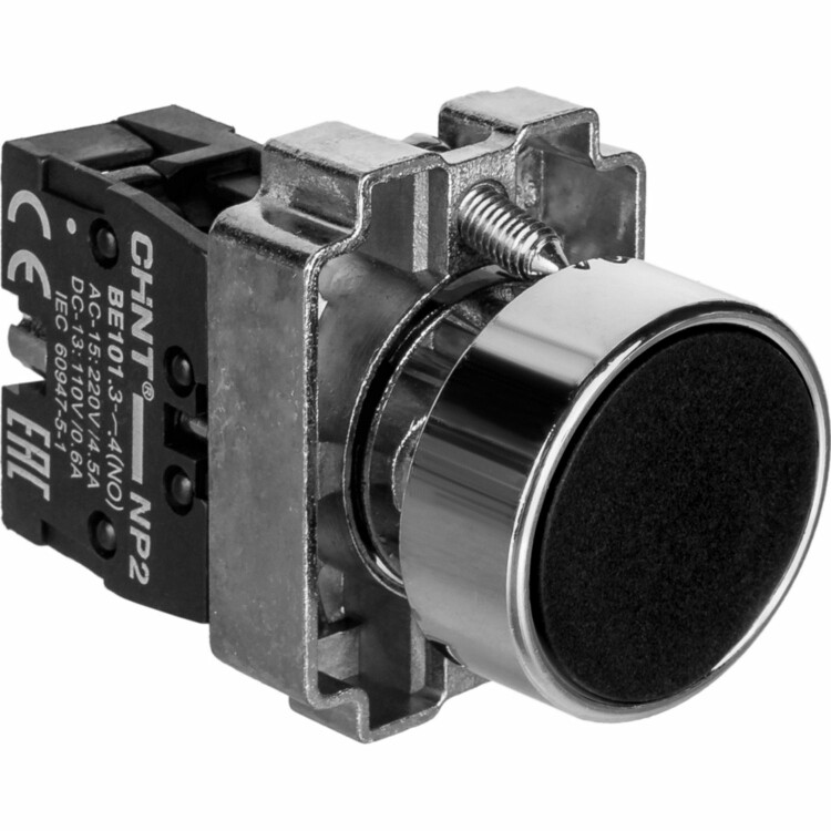 Кнопка управления NP2-BA21 без подсветки 1НО IP40 черн. 573955 Chint