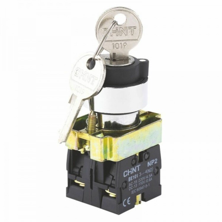 Переключатель NP2-BG21 2 положения фиксацией 1НО IP40 573986 Chint