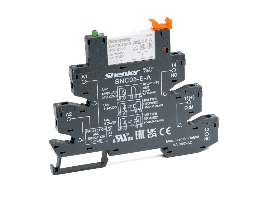 Реле с колодкой RNC1CO024+SNC05-E-A Shenler