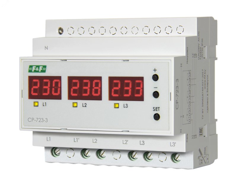 Реле контроля напряжения CP-723-3 EA04.009.022 Евроавтоматика