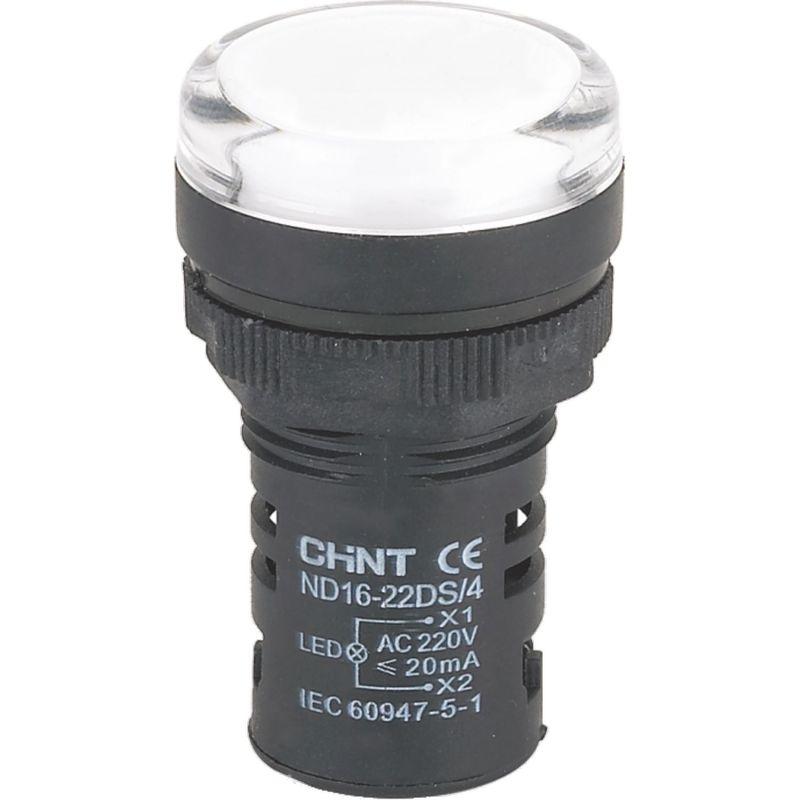 Индикатор ND16-22DS/4 бел. AC 230В 593085 Chint
