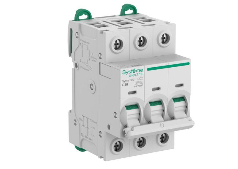 Автоматический выключатель (АВ) C 10A 3P 6kA 400В Systeme9 S9F22310 Systeme Electric