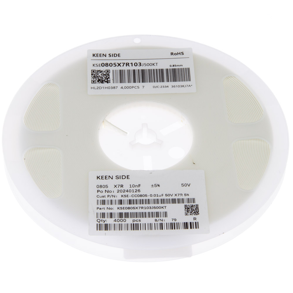 KSE-CC0805-0.01uF 50V X7R 5% KEEN SIDE