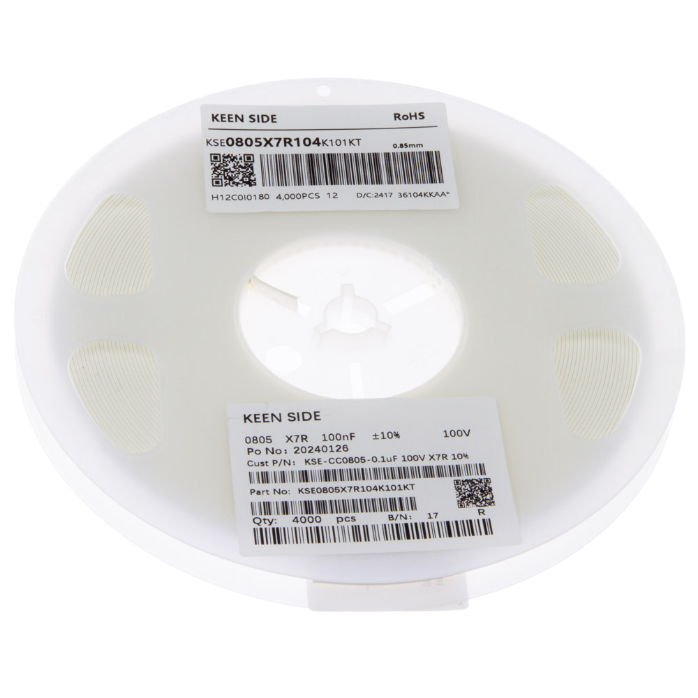 KSE-CC0805-0.1uF 100V X7R 10% KEEN SIDE