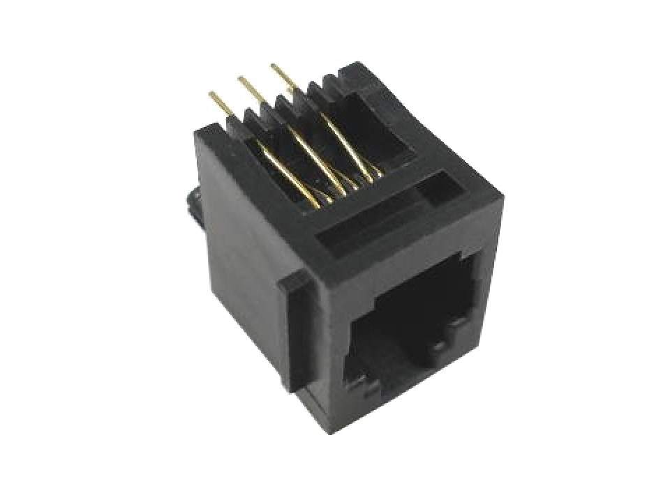 TJ6P6C розетка в плату 52-03 (5222-6P) CZT